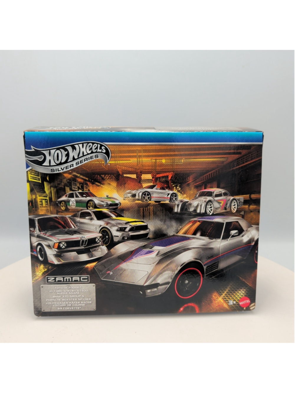 2026 Hot Wheels Silver Series ZAMAC 6 Pack Set BMW Toyota Porsche VW Corvette